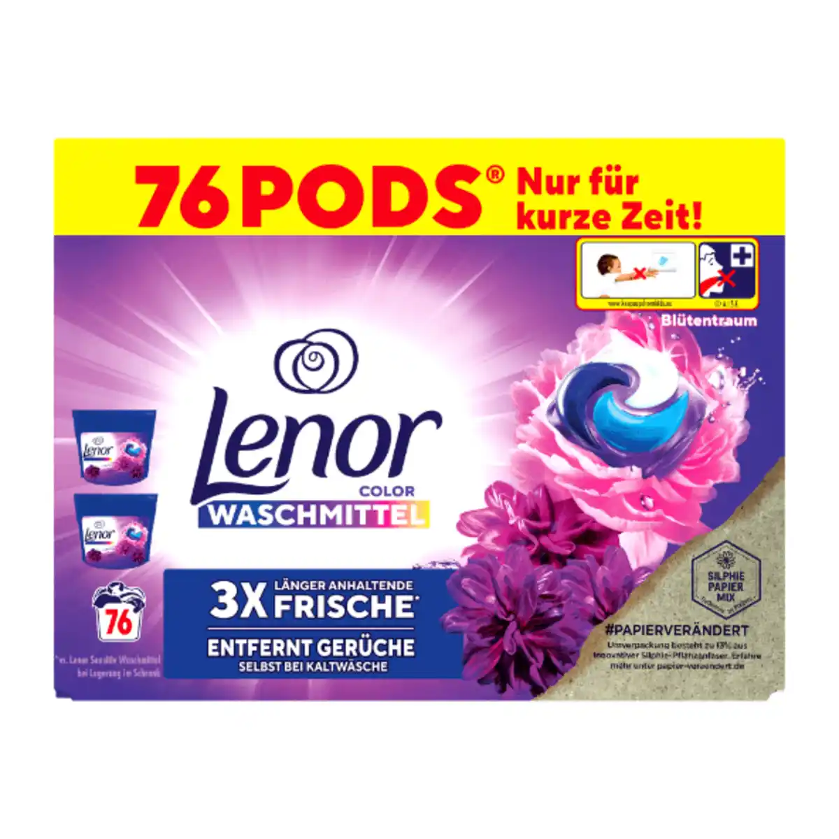Bild 1 von LENOR All-in-1-Pods Color-Waschmittel Blütentraum 19,6g