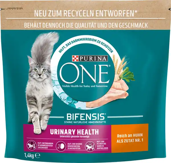 Bild 1 von Purina One Katzenfutter Urinary Health reich an Huhn 1,4 kg