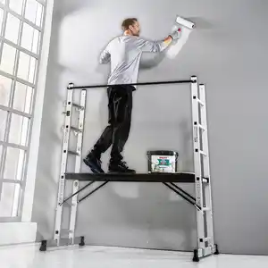 Kraft Werkzeuge Aluminium Leitergerüst 3in1