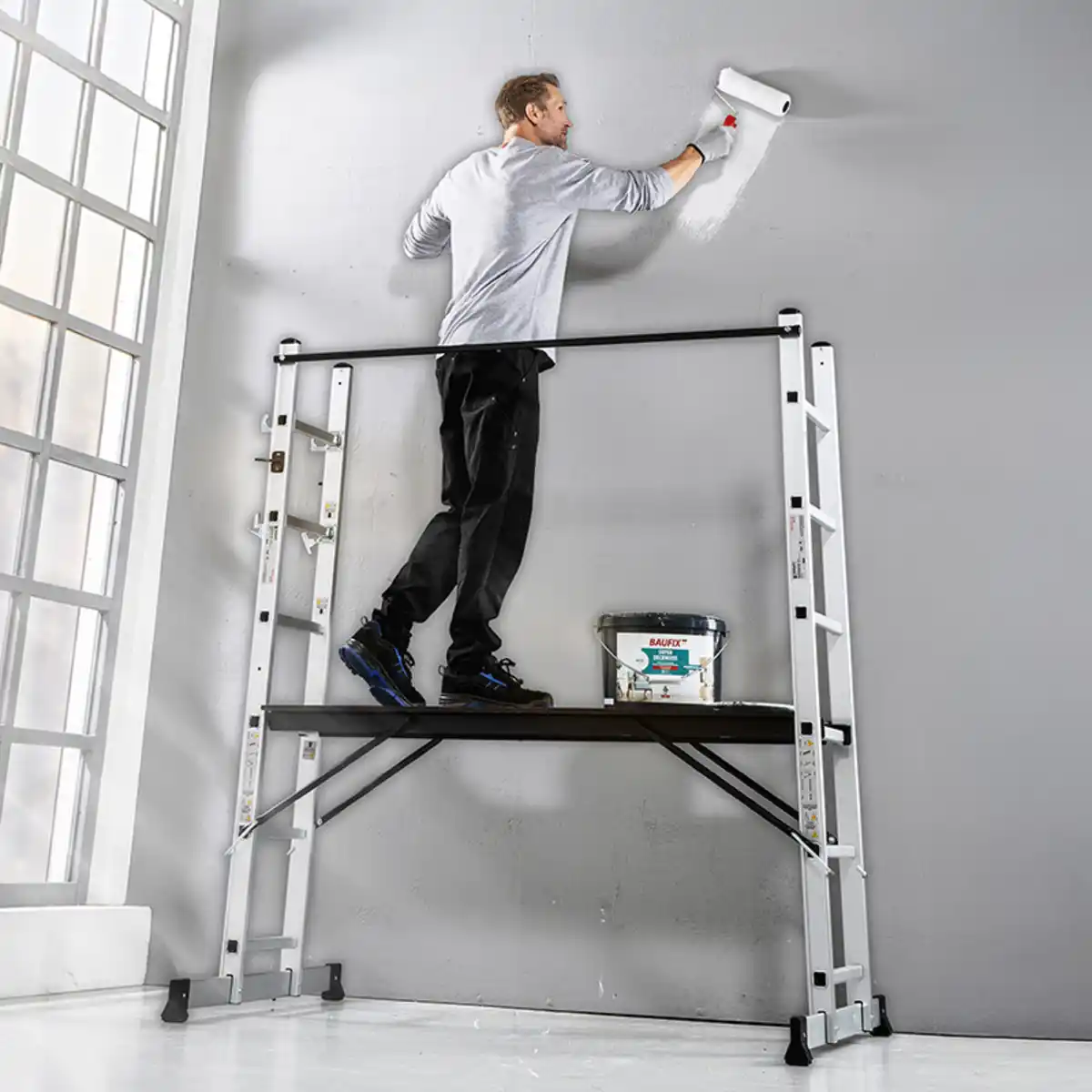 Bild 1 von Kraft Werkzeuge Aluminium Leitergerüst 3in1