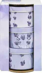 IDEENWELT Duftkerzen in Metalldosen Lavendel 3er-Set