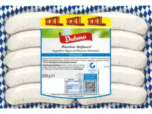 XXL Dulano Münchner Weißwurst,  600 g