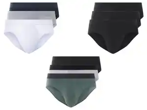 LIVERGY® Herren Slips, 3 Stück, mit hohem Baumwollanteil