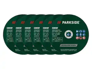 PARKSIDE® Trennscheiben-Set, für Metalltrennschneider, Ø 180 mm