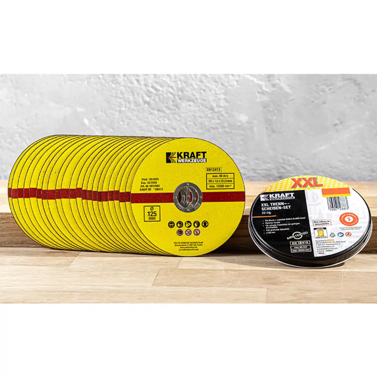 Bild 1 von Kraft Werkzeuge XXL-Trennscheiben-Set 22-tlg.