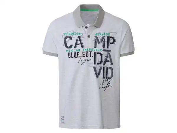 Bild 1 von Camp David Herren Poloshirt, aufwendiger Druck mit Stickerei