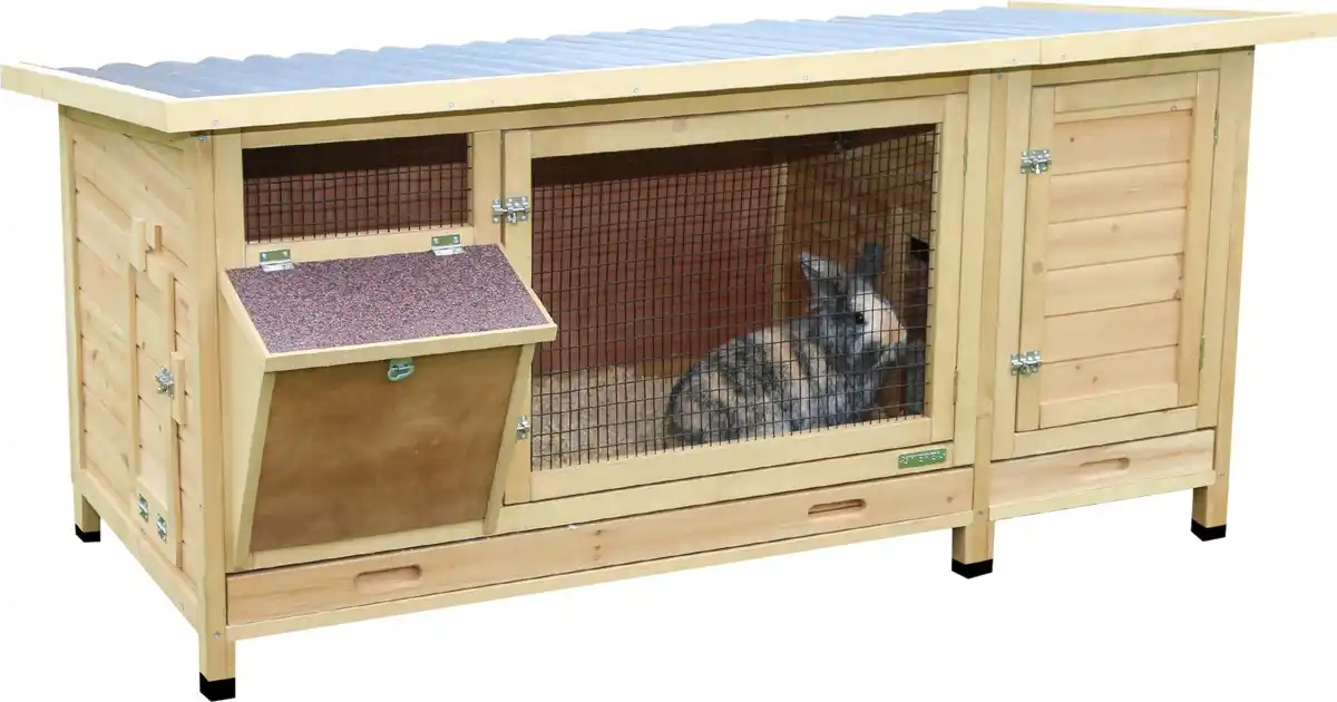 Bild 1 von Kerbl Kleintierstall XXL Vario mit Heuraufe LxBxH: 155x76x80cm