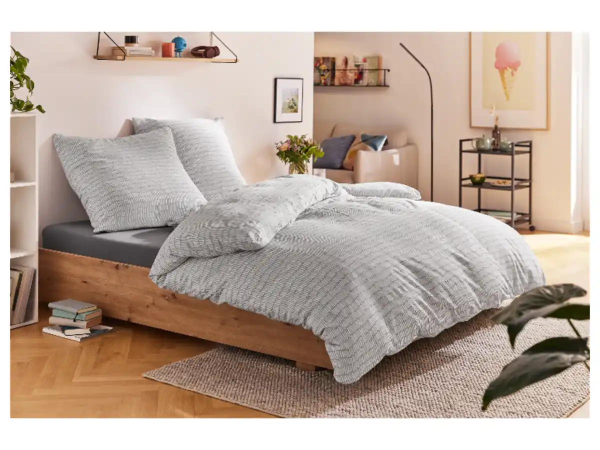 Bild 2 von LIVARNO home Jersey-Spannbettlaken, 140-160 x 200 cm