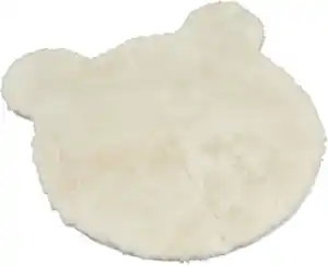 IDEENWELT Deko-Fellteppich creme