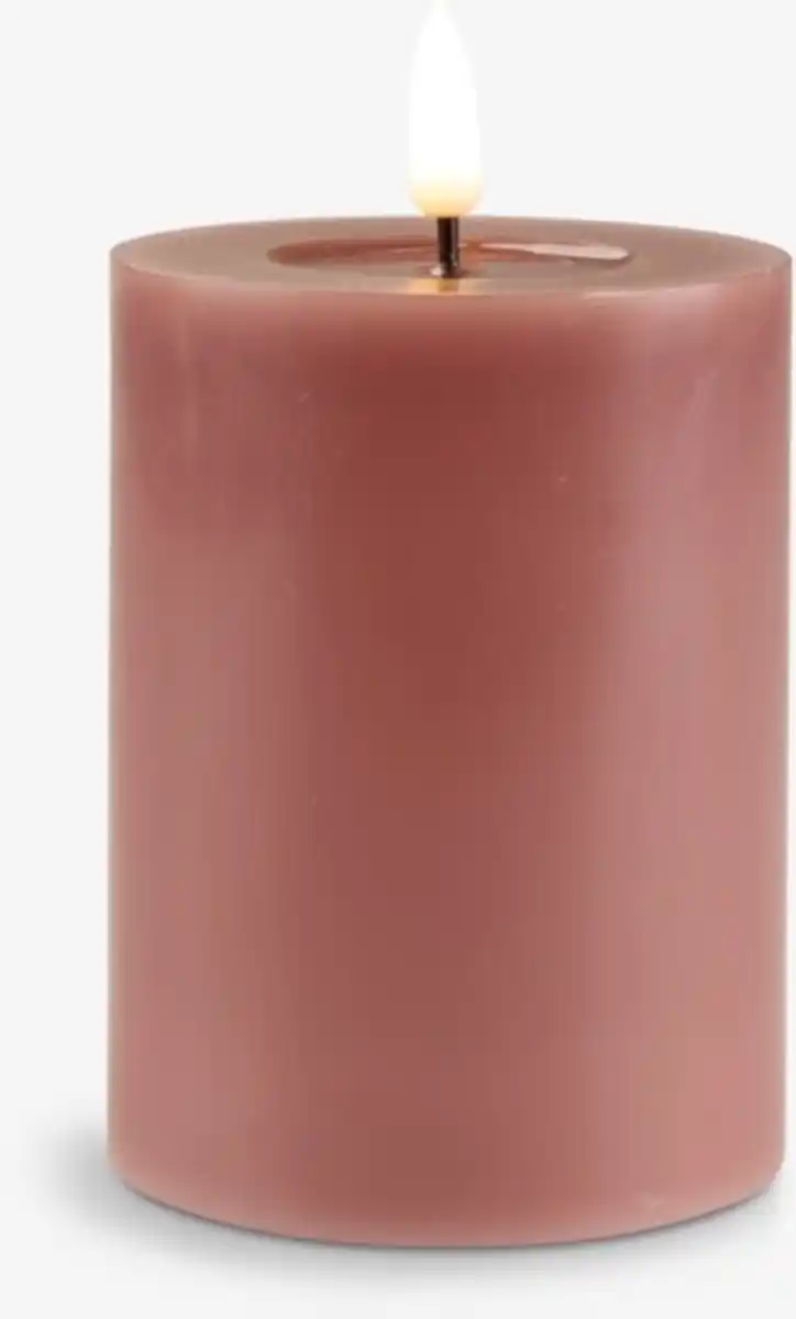 Bild 1 von LED-Stumpenkerze JOHNSSON Ø8xH13cm rose