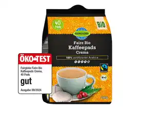Fairglobe Faire Bio Kaffeepads Crema,  288 g