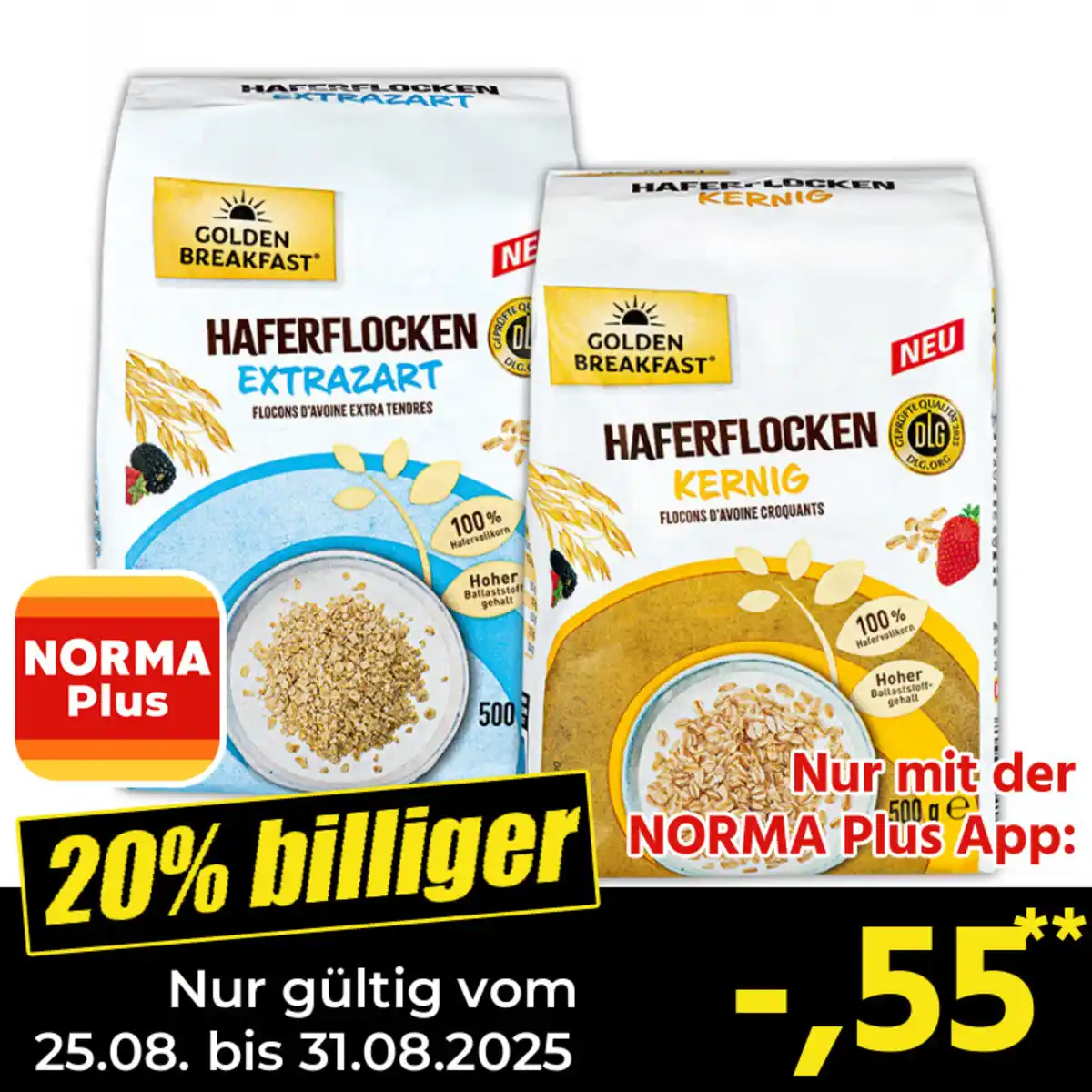 Bild 1 von Golden Breakfast Haferflocken