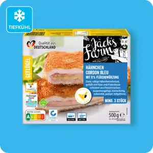 JACK‘S FARM Hähnchen-Cordon-bleu, Mit 8 % Flüssigwürzung