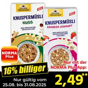 Golden Breakfast Knuspermüsli