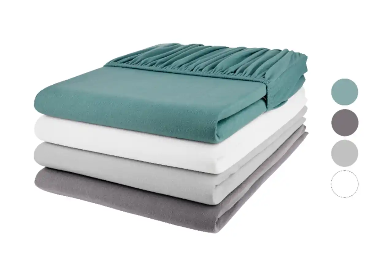 Bild 1 von LIVARNO home Jersey-Spannbettlaken, 140-160 x 200 cm