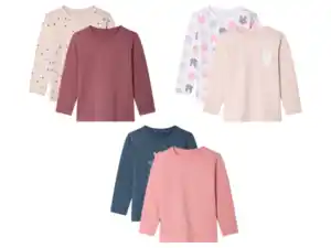 lupilu® Kinder Thermo Sweatshirt, 2 Stück, mit hohem Baumwollanteil