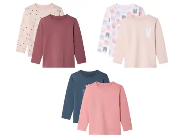 Bild 1 von lupilu® Kinder Thermo Sweatshirt, 2 Stück, mit hohem Baumwollanteil