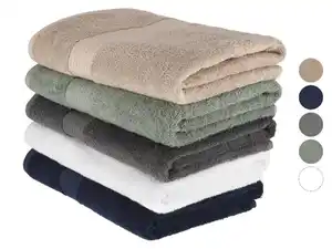 LIVARNO home Frottier-Duschtuch, aus reiner Baumwolle, 70 x 140 cm