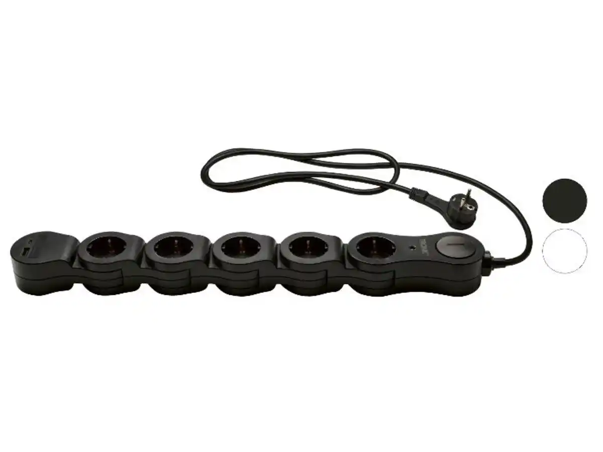 Bild 1 von TRONIC® Steckdosenleiste wendig inkl USB
