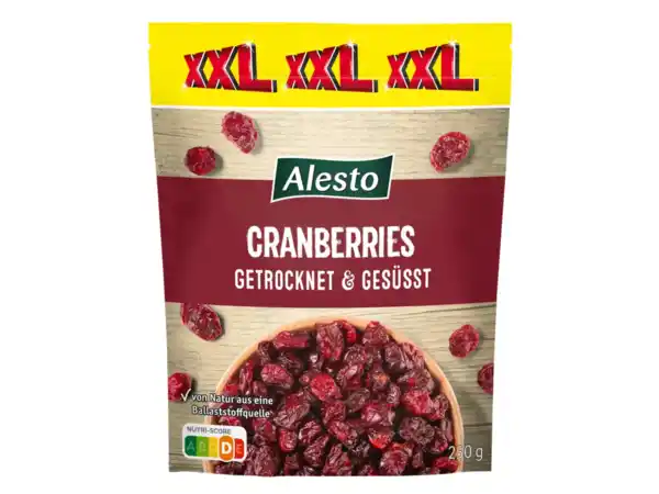 Bild 1 von XXL Alesto Cranberries,  250 g