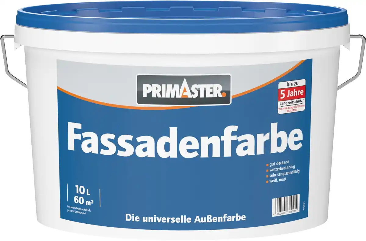 Bild 1 von Primaster Fassadenfarbe 10 L weiß matt