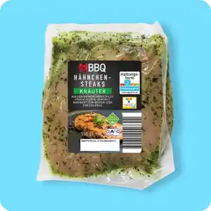 BBQ Marinierte Hähnchensteaks, versch. Sorten