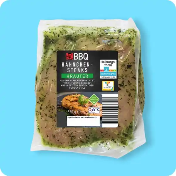 Bild 1 von BBQ Marinierte Hähnchensteaks, versch. Sorten