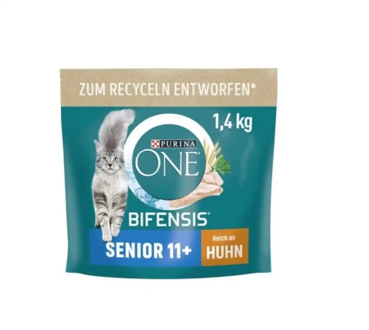 Bild 1 von Purina One Katzenfutter Senior 11+ reich an Huhn 1,4 kg