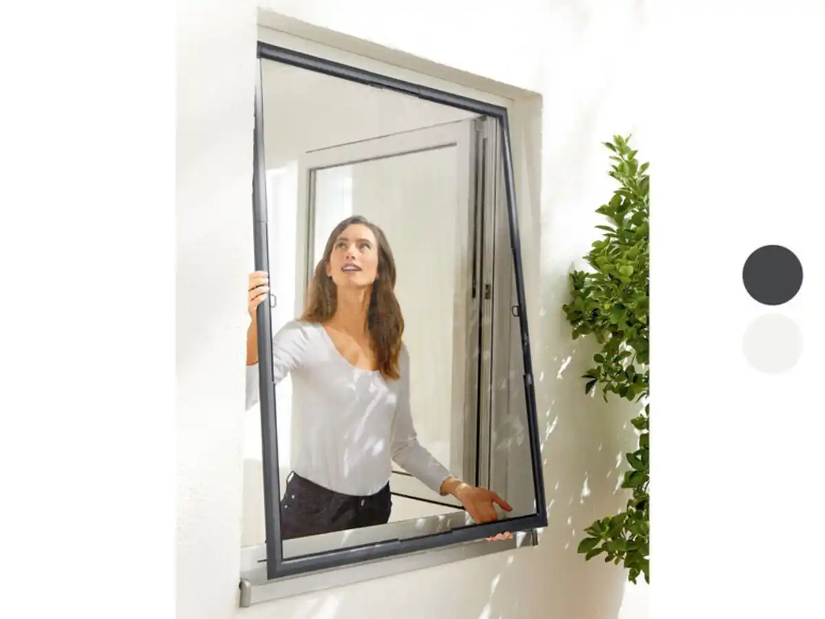 Bild 1 von Insektenschutz für Fenster, 120 x 140 cm, teleskopierbar