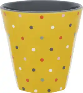 IDEENWELT Melaminbecher Bunte Punkte
