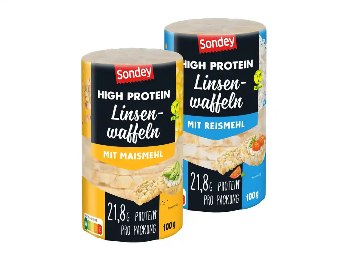 Bild 1 von Sondey High Protein Linsenwaffeln,  100 g