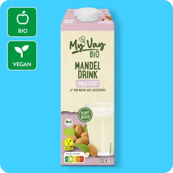 Bild 1 von MYVAY Bio-Mandeldrink, Ungesüßt