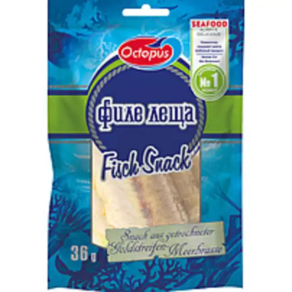 Bild 1 von Snack aus Goldstreifen-Meerbrasse-Filet, getrocknet und gesa...