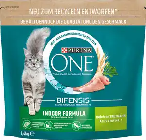 Purina One Katzenfutter Indoor Formula reich an Truthahn 1,4 kg