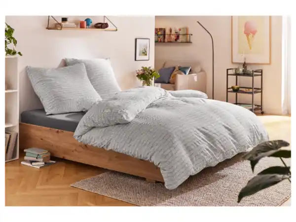 Bild 2 von LIVARNO home Jersey-Spannbettlaken, 90-100 x 200 cm