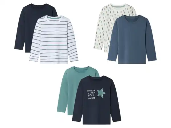 Bild 1 von lupilu® Kinder Thermo Sweatshirts, 2 Stück, mit hohem Baumwollanteil
