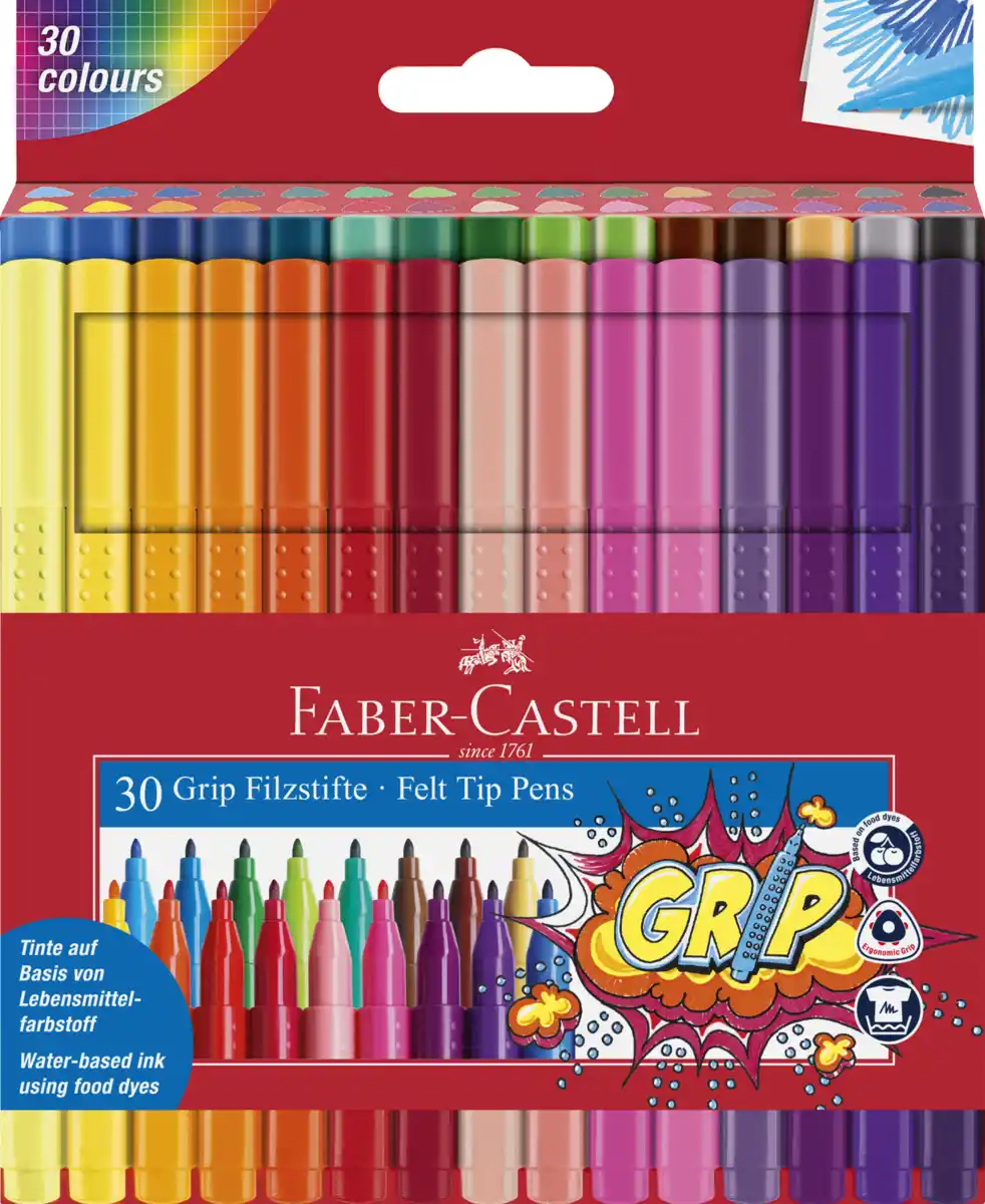 Bild 1 von Faber-Castell 30er-Set Filzstifte Grip Colour Marker