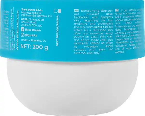 Bild 3 von Byrokko Shine Brown After Sun Gel mit Beta Carotene, 200 ml