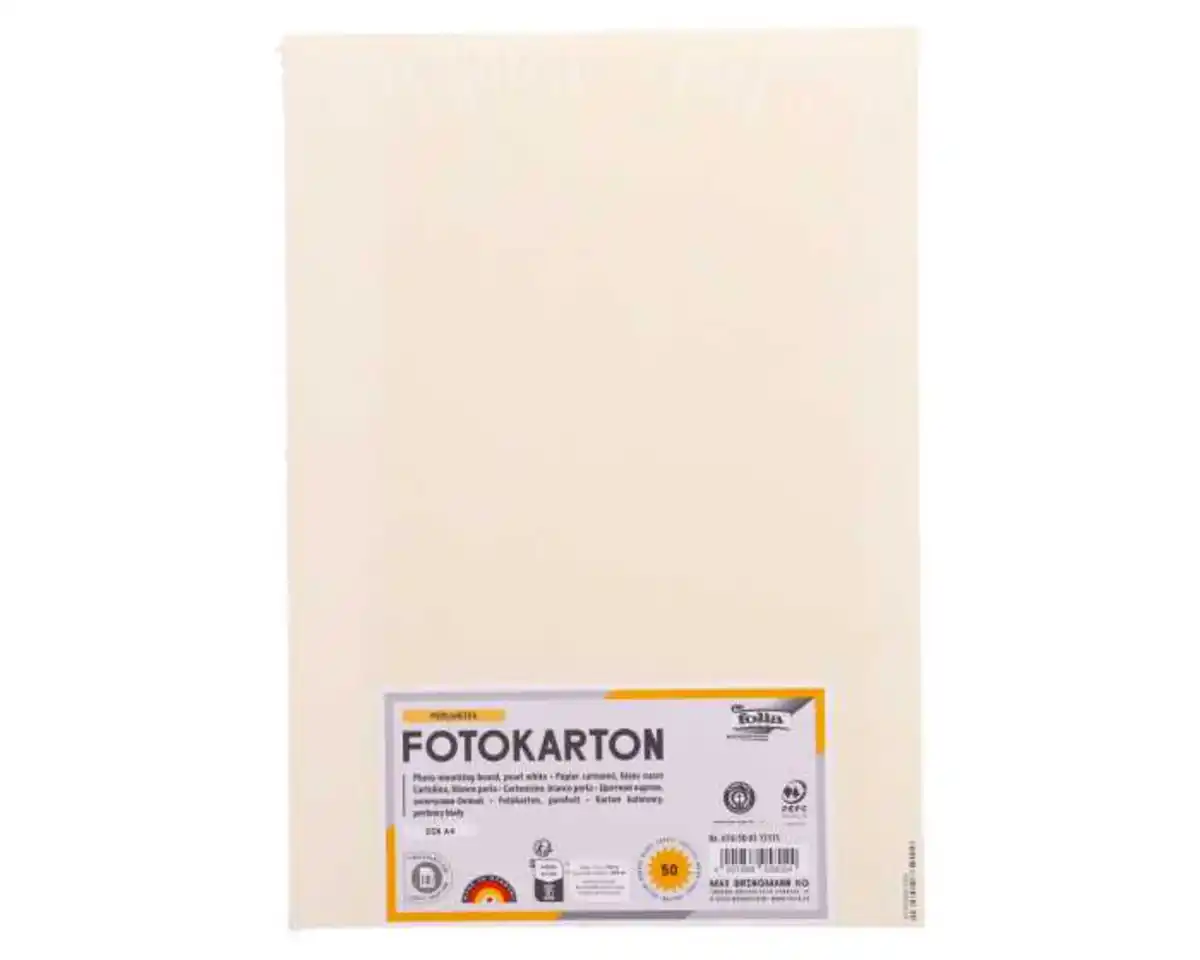 Bild 1 von FOLIA Fotokarton perlweiß DIN A4