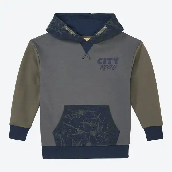 Bild 1 von Kinder-Jungen-Sweatshirt mit Kapuze