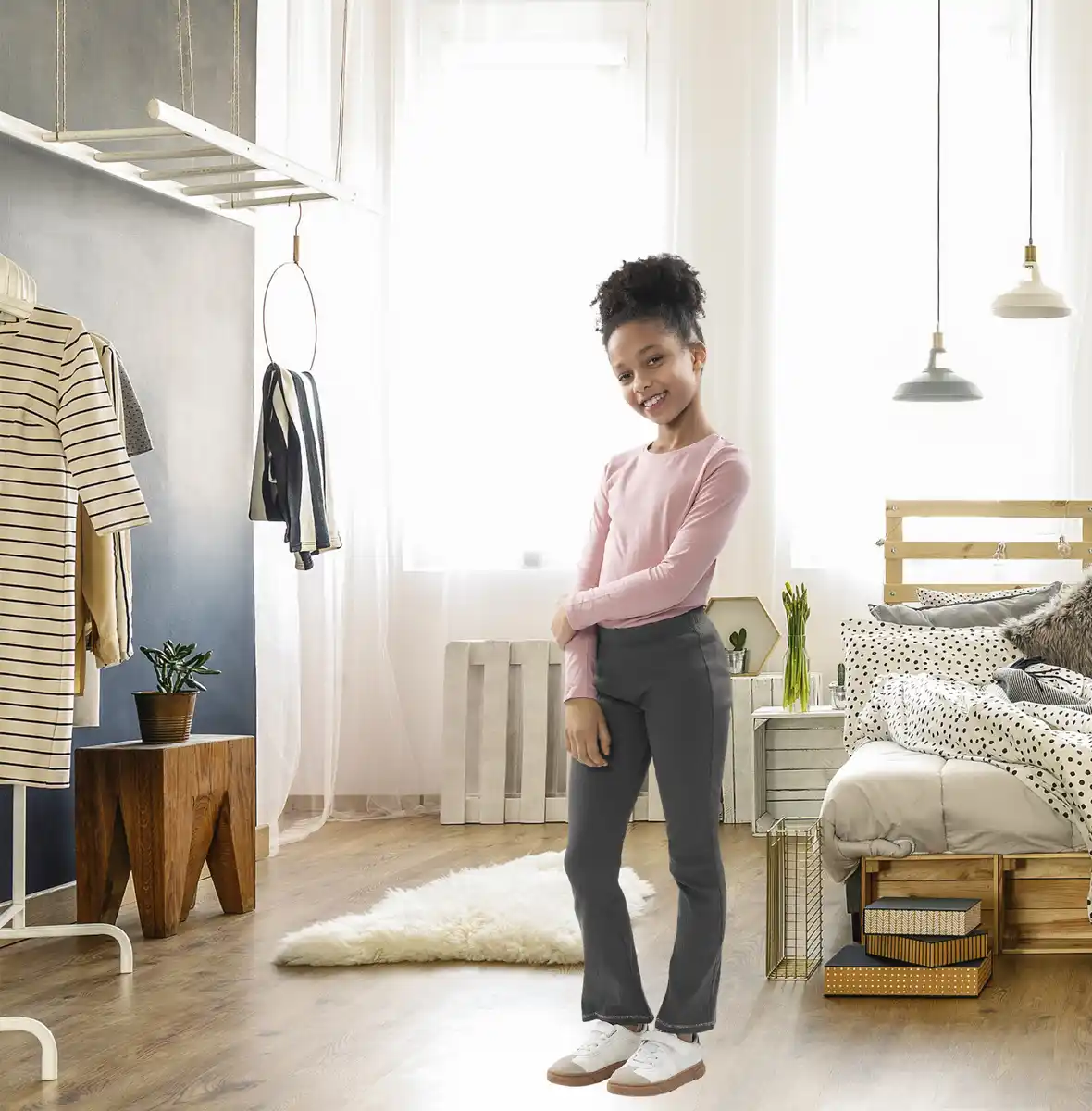 Bild 3 von IDEENWELT Mädchen-Schlaghose Gr. 134/140