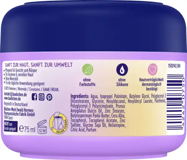 Bild 2 von Bübchen Pokémon Pflege Creme Dragoran, 75 ml