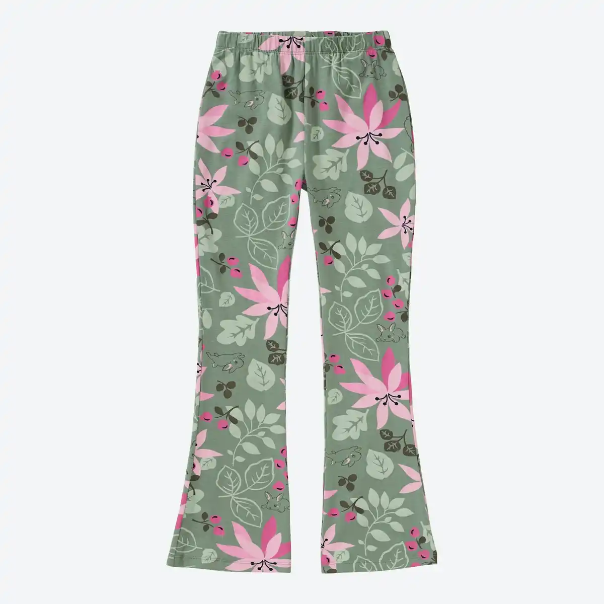 Bild 1 von Kinder-Mädchen-Leggings mit Bootcut-Schnitt