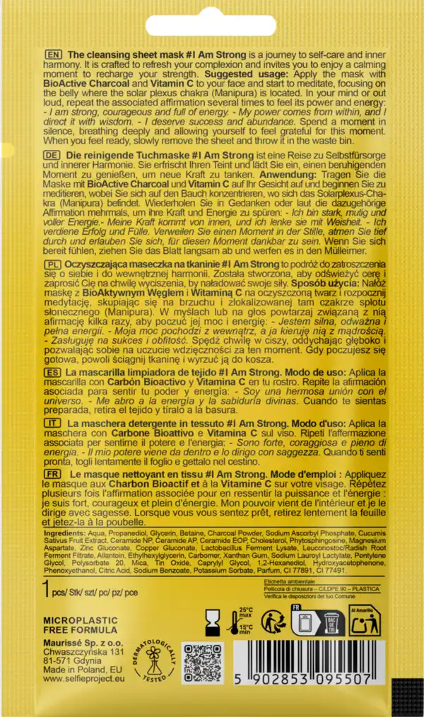 Bild 2 von Selfie Project Reinigende Tuchmaske #I Am Strong