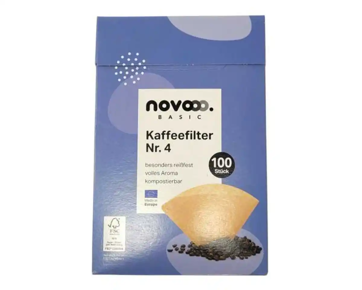 Bild 1 von novooo Kaffeefilter Gr.4 100 Stück