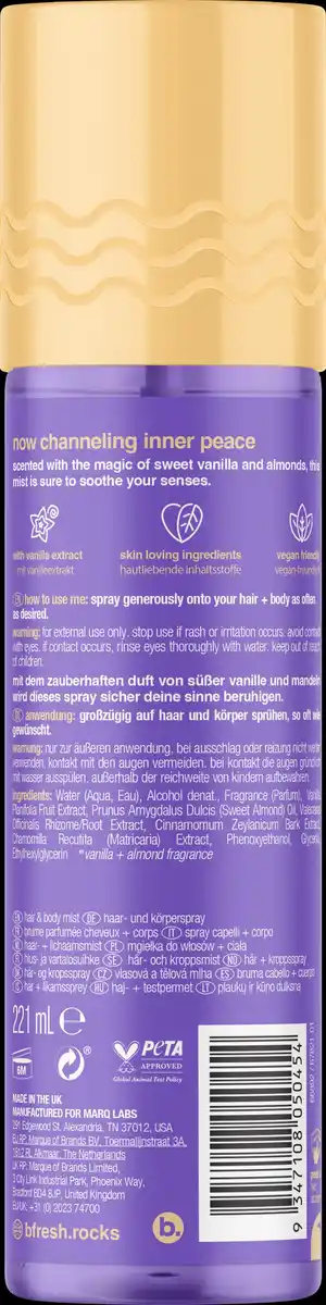 Bild 2 von b.fresh Haar- und Körperspray - vanilla bean dream, 221 ml