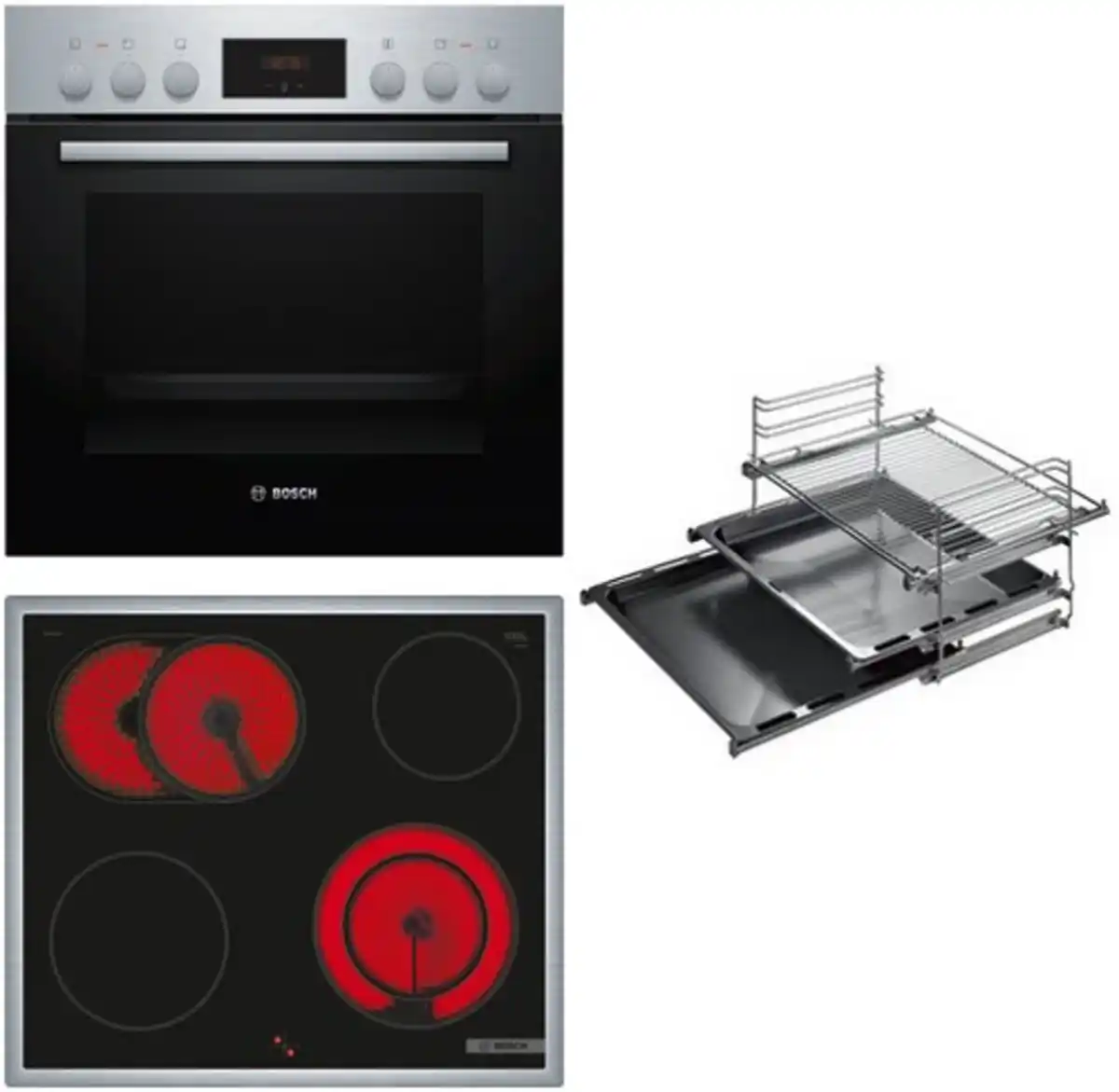 Bild 1 von HND211US65 Herdset HEF113BS1+NKN64RGA2E+HEZ438301 edelstahl