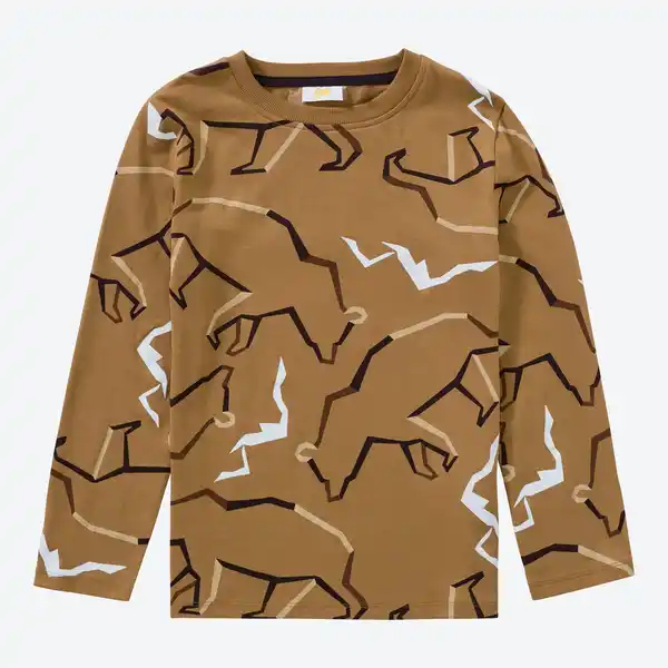Bild 1 von Kinder-Jungen-Langarmshirt mit Bären-Muster