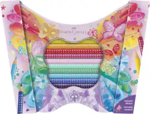 Faber-Castell 20er-Set Sparkle Buntstifte Schmetterling Geschenkset