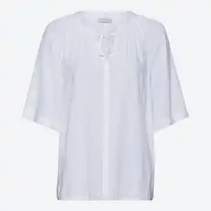 Damen-Bluse mit V-Ausschnitt aus Viskose